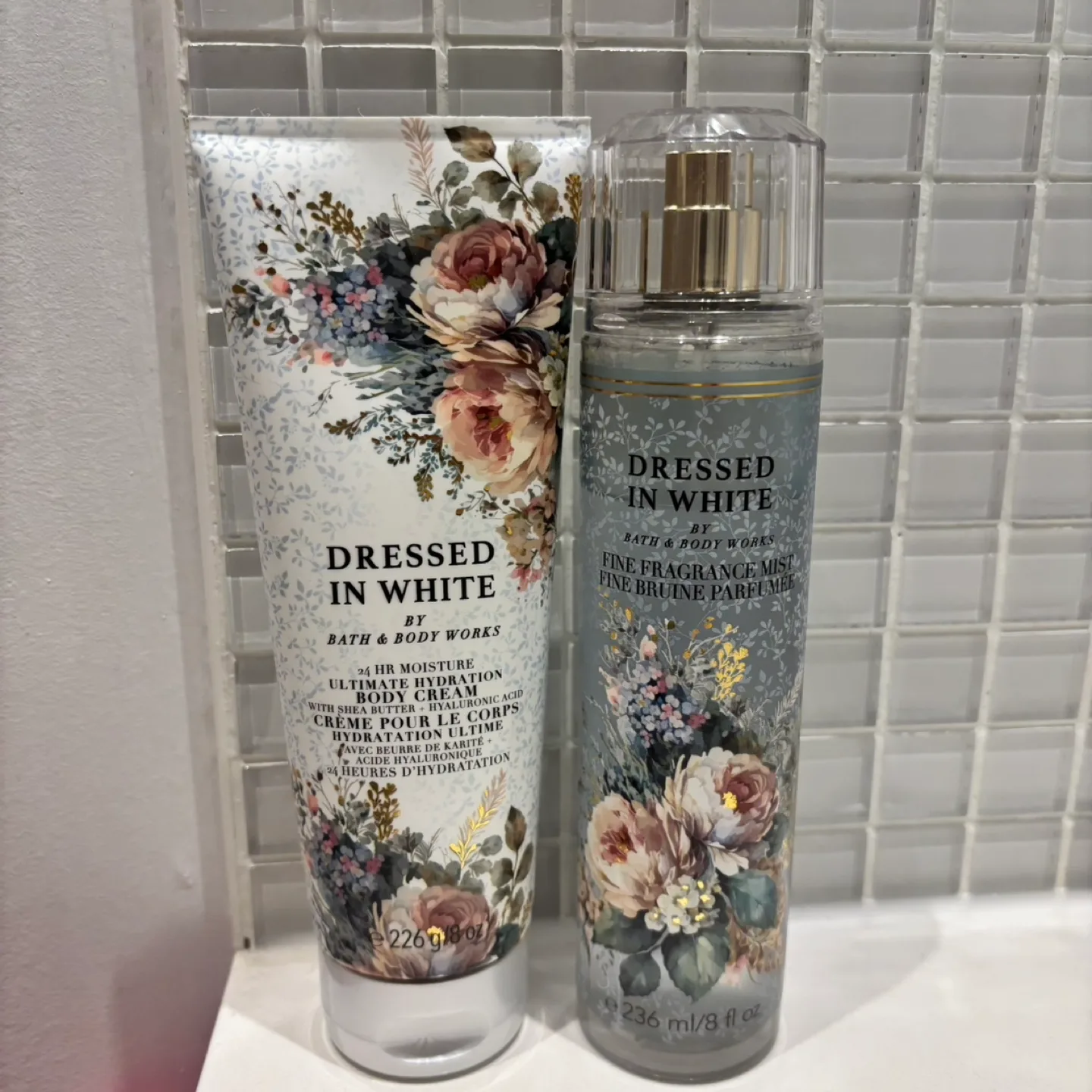 Bath & Body Works Dressed in White Fragrance Mist Body Cream Set thumbnail