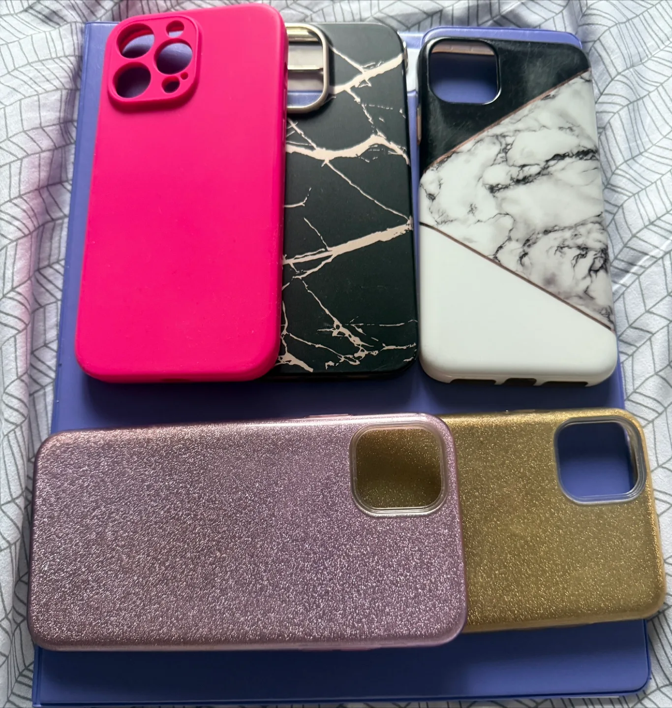 iPhone 15 Pro Max Cases - Pink, Marble, Glitter thumbnail