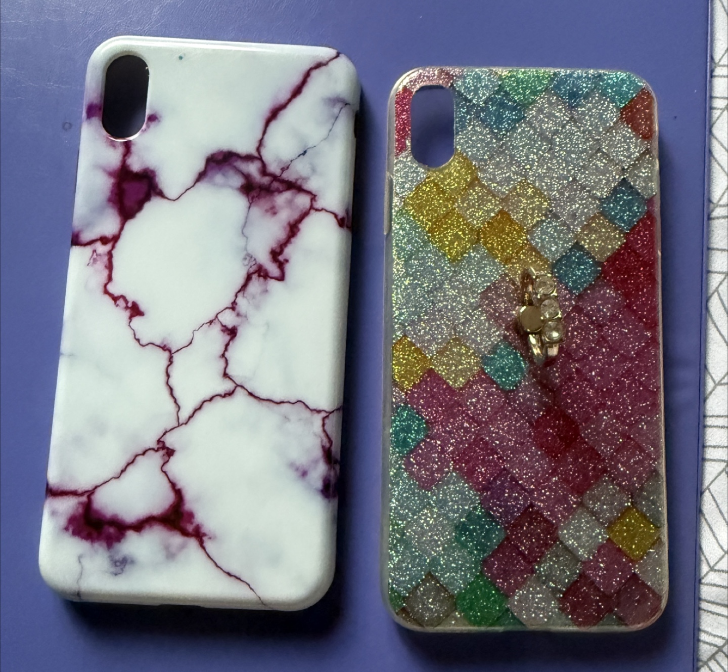 iPhone XS/X/16 Phone Cases - Marble & Glitter