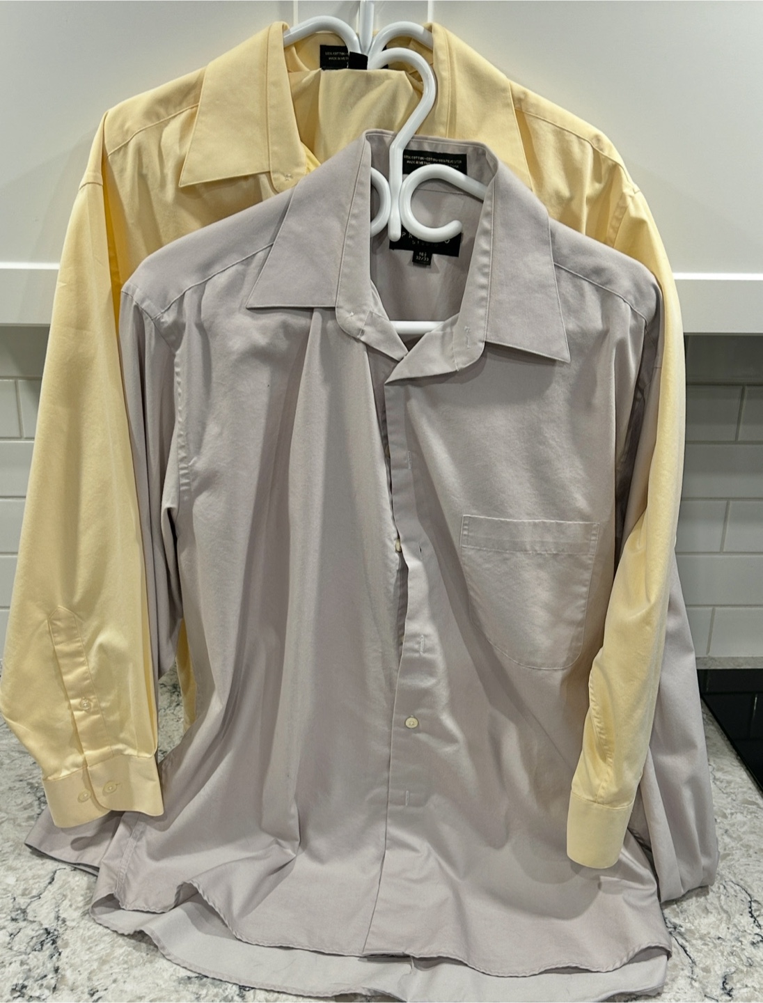 Profilo Studio Mens Long Sleeve Button Down Dress/Suit Shirts