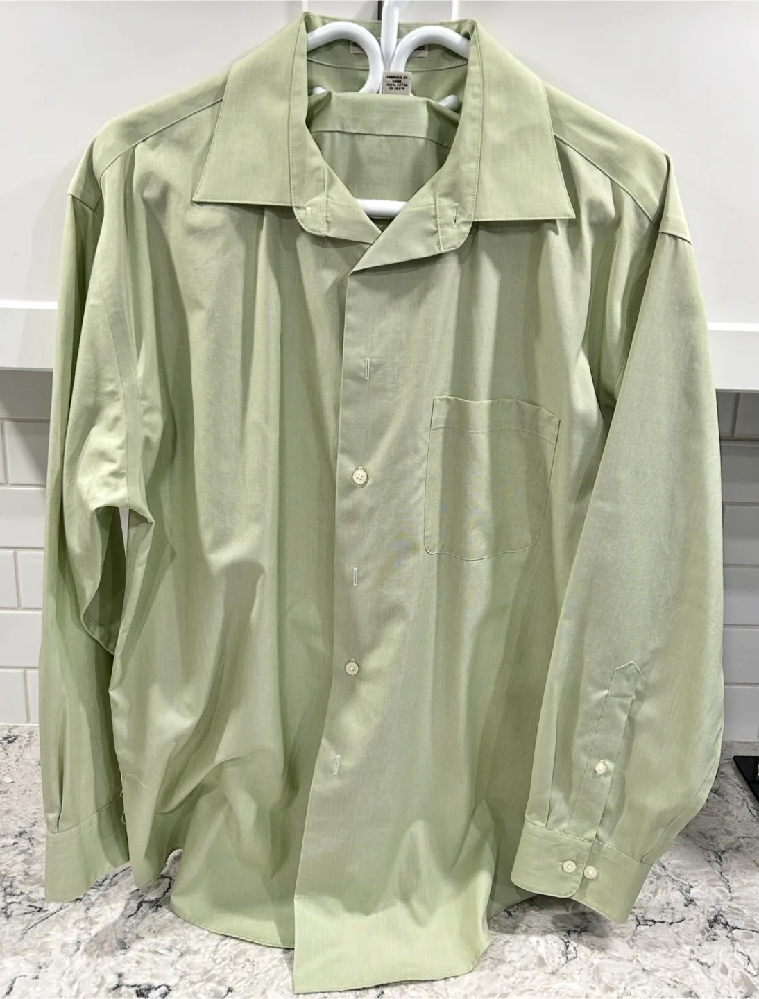 Moores Pronto-Uomo Non Iron Men’s Long Sleeve Dress/Suit Shirt image indicator(4)