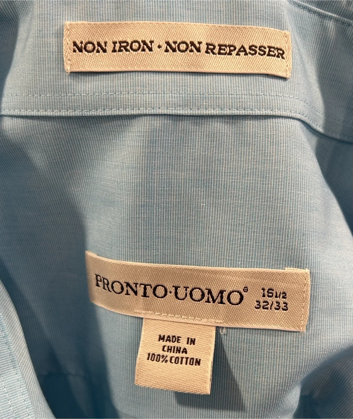 Moores Pronto-Uomo Non Iron Men’s Long Sleeve Dress/Suit Shirt image indicator(3)