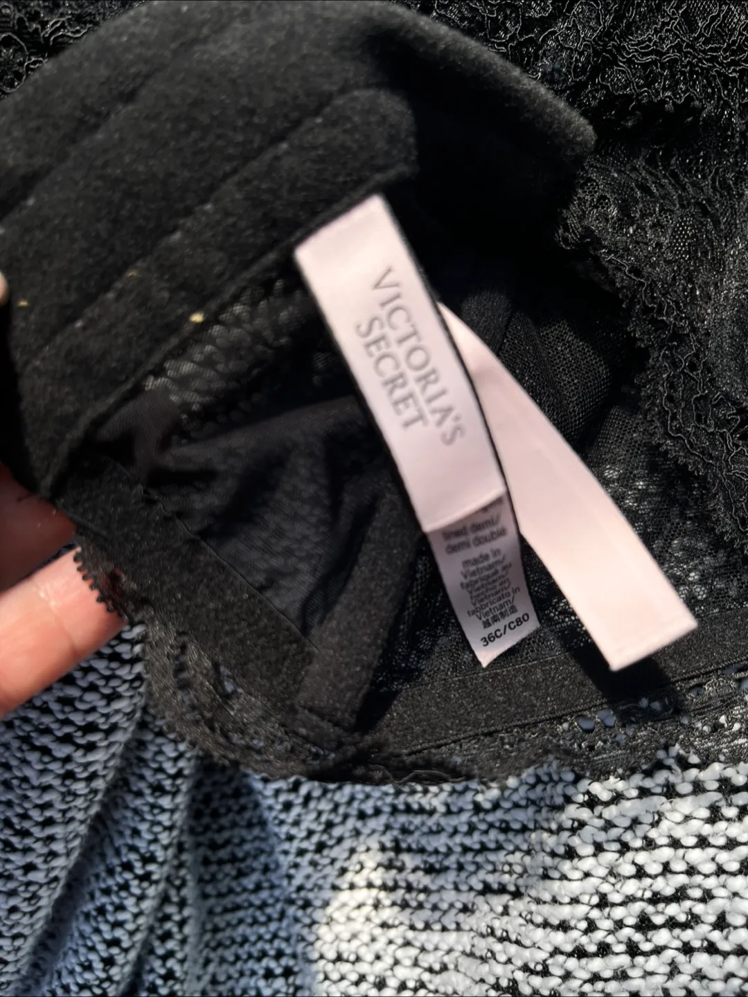 Victoria's Secret Black Lace Corset Bustier - Size 36C image indicator(6)