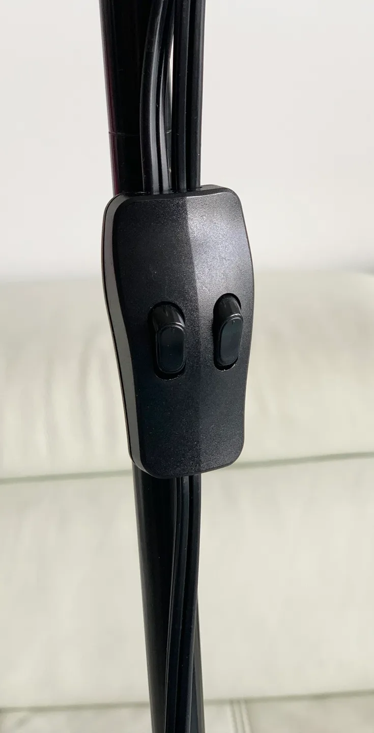 ❗️SOLD❗️💡Black Floor Lamp w/ Adjustable Reading Light image indicator(5)