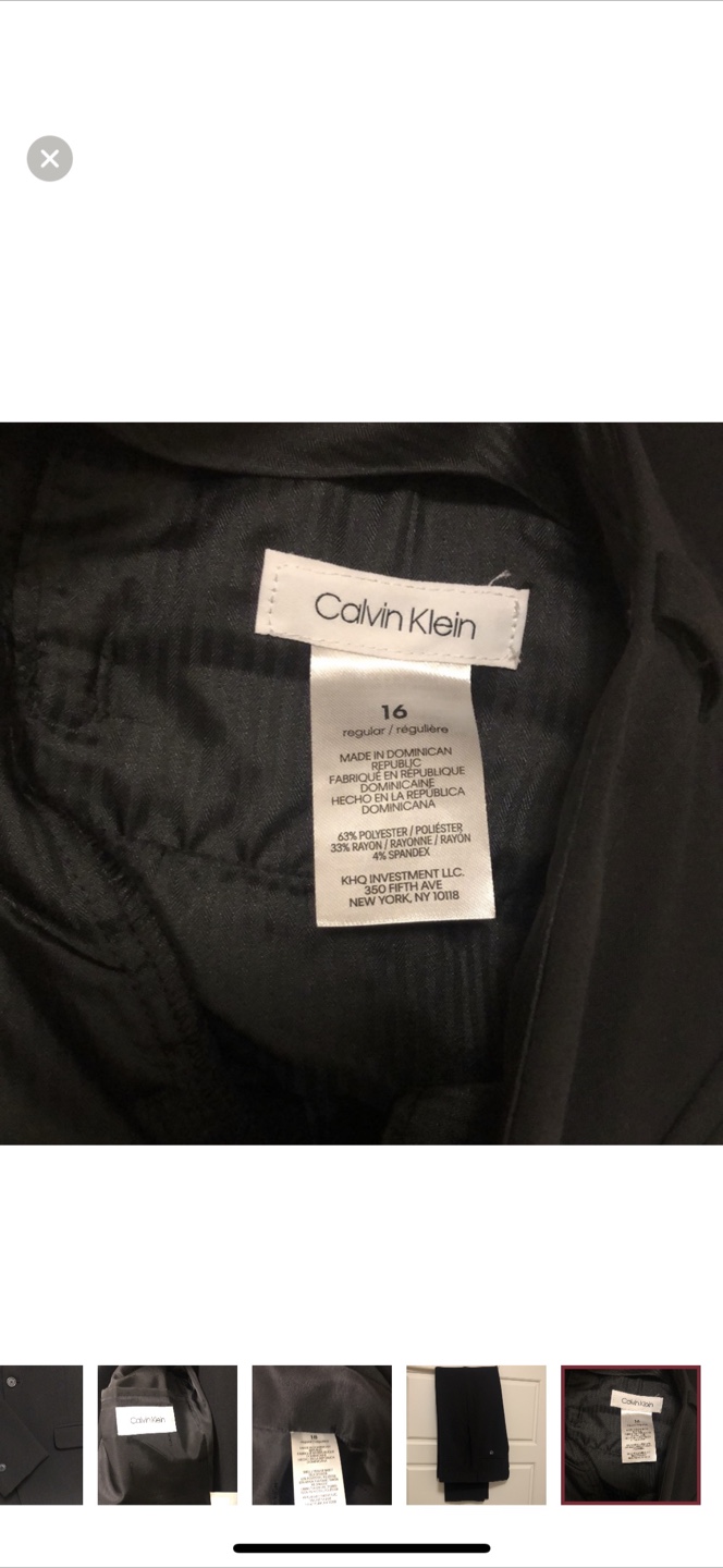 Youth Calvin Klein Black Suit - photo 5