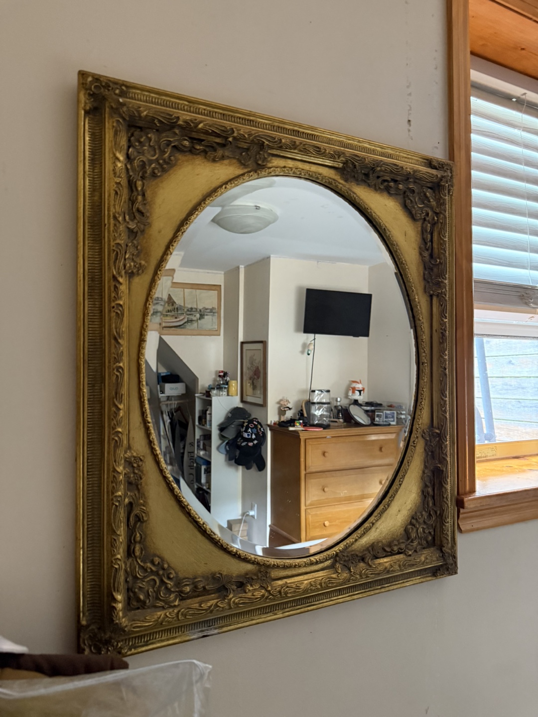 Gold Ornate Framed Mirror
