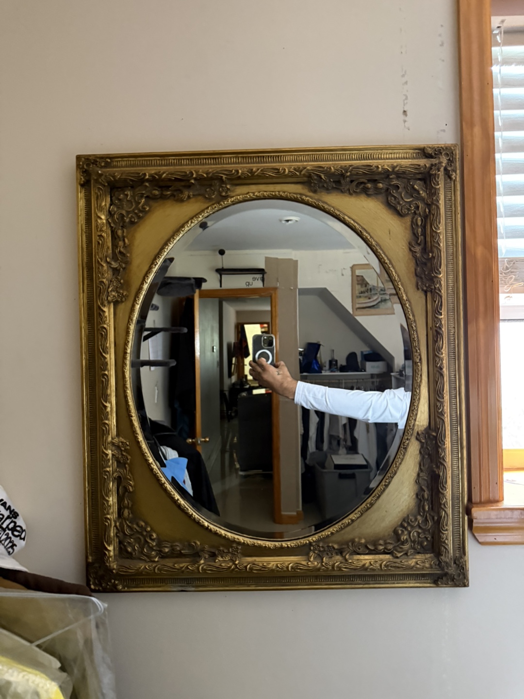 Gold Ornate Framed Mirror - photo 3