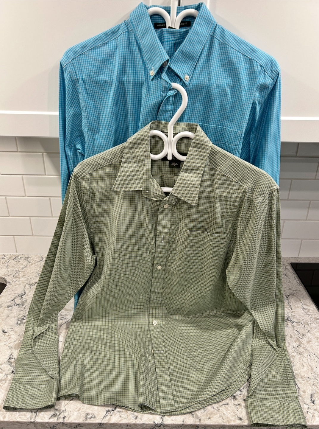 Eddie Bauer Wrinkle Resistant Relaxed Fit Plaid Shirts