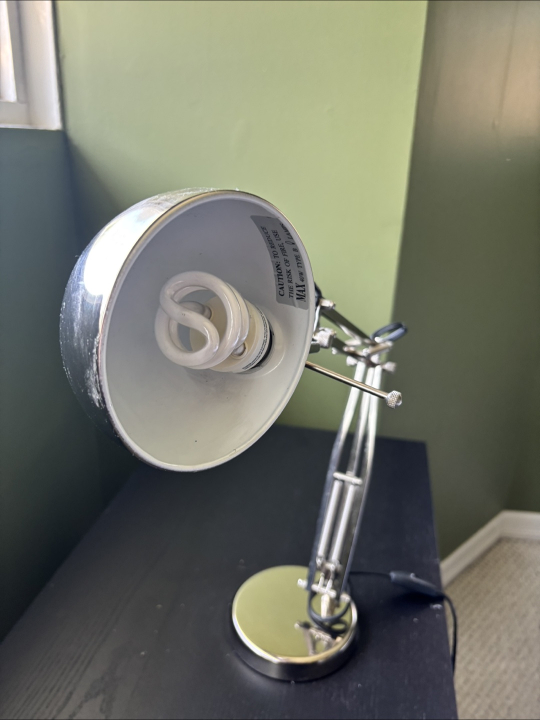 Adjustable Chrome Desk Lamp - photo 4