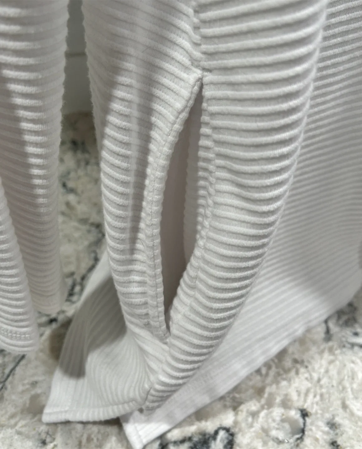 Women’s White Ribbed Cardigan Sweater (Northern Reflections) image indicator(3)