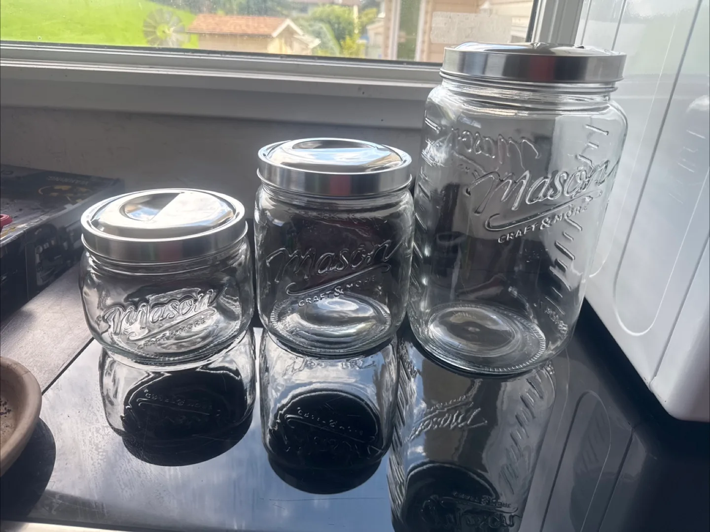 Mason Craft & More Glass Canister Set 🧡 thumbnail