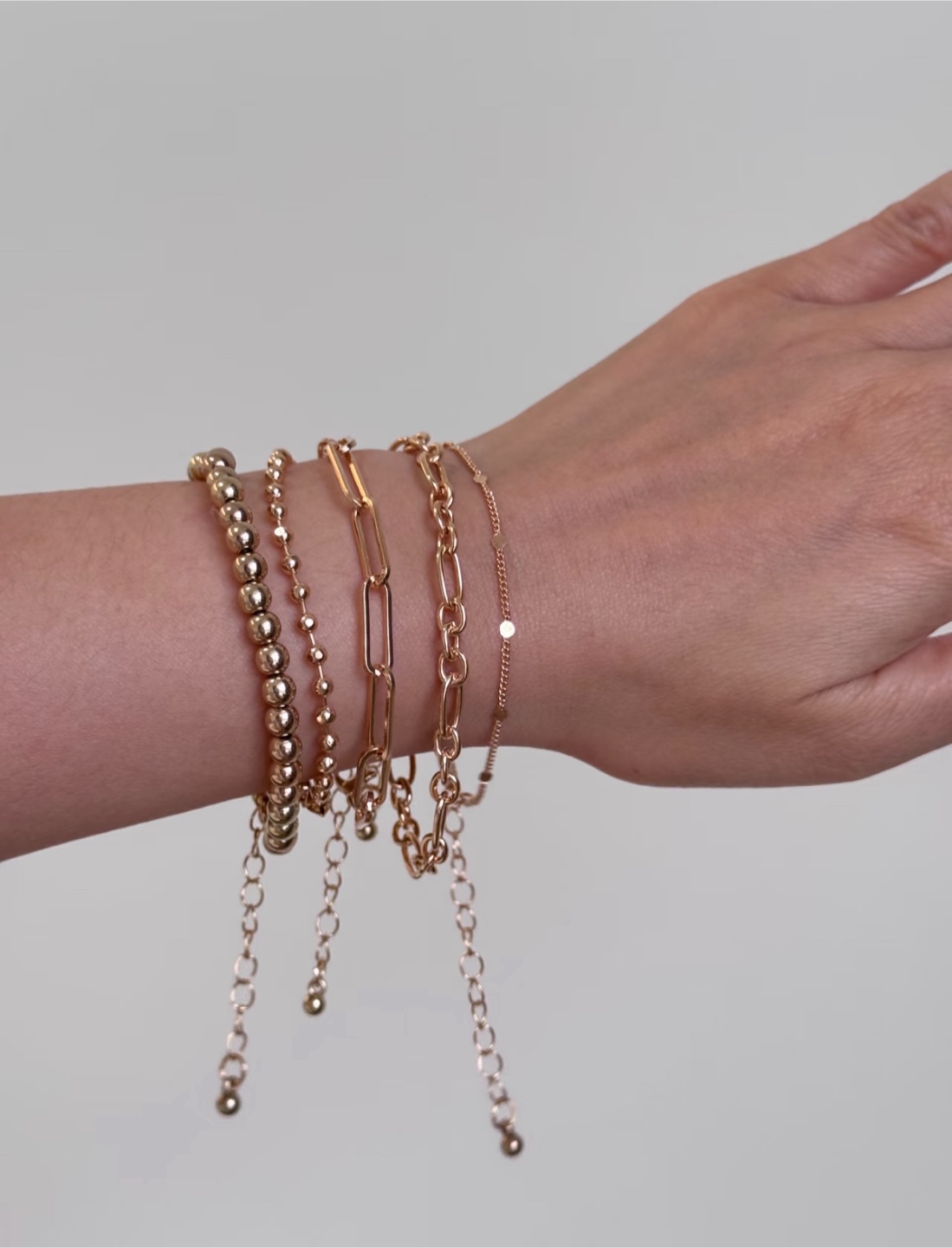 5-Piece Bracelet Layering Set – Brand New