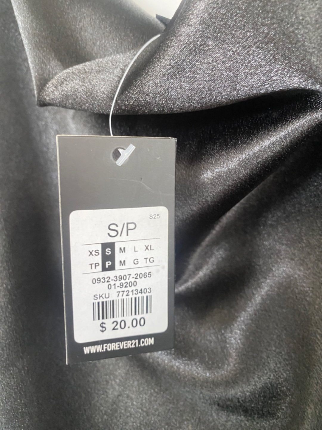 New with tag Forever 21 Black Slip Dress - Size S - photo 2