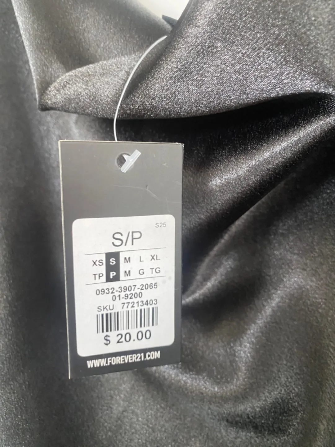 New with tag Forever 21 Black Slip Dress - Size S image indicator(2)