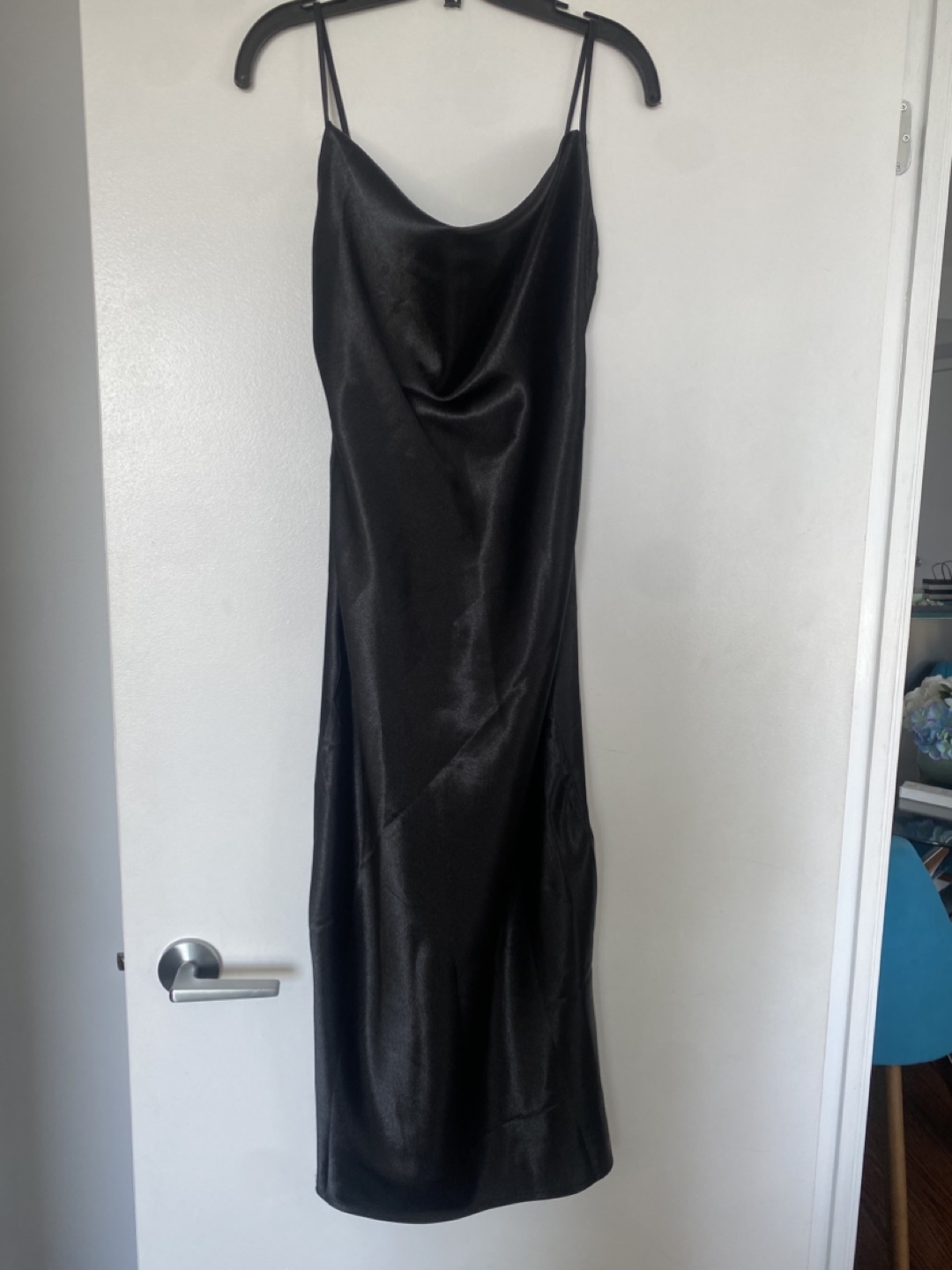 New with tag Forever 21 Black Slip Dress - Size S