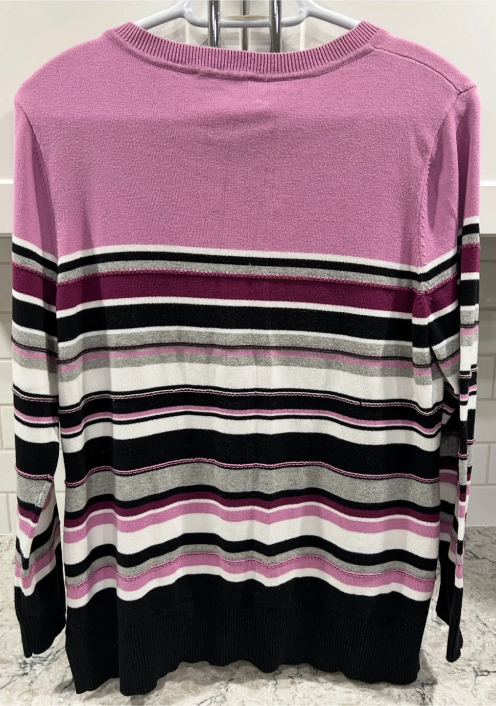 Women’s Striped Lightweight Sweater Shirt (Northern Reflections) image indicator(2)