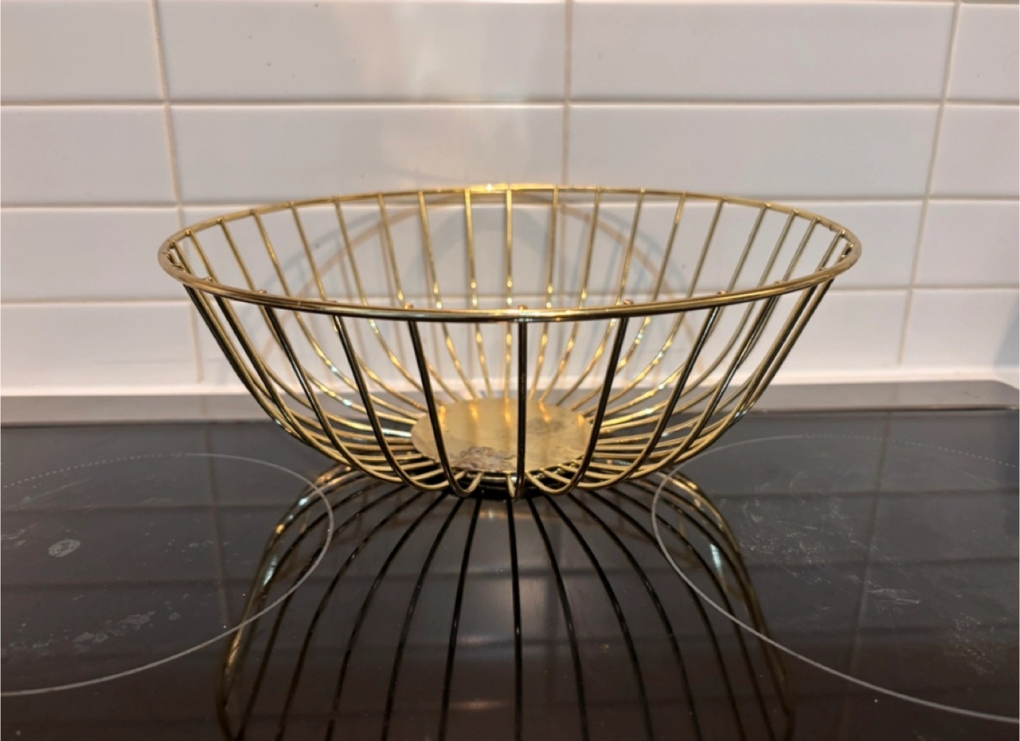 Gold Wire Fruit Bowl