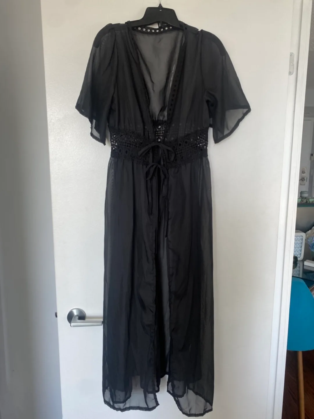 New Black Sheer Cover-Up - Size S thumbnail
