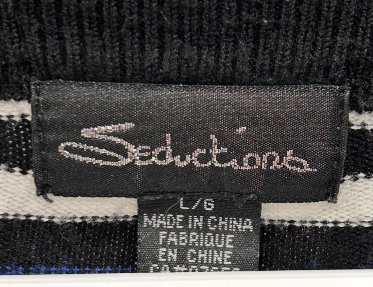 Womens Striped 3/4 Length Sleeve Dressy/Casual Sweater Top image indicator(2)