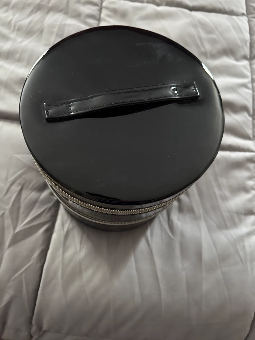 Lancome Black Patent Leather Makeup Train Case image indicator(2)