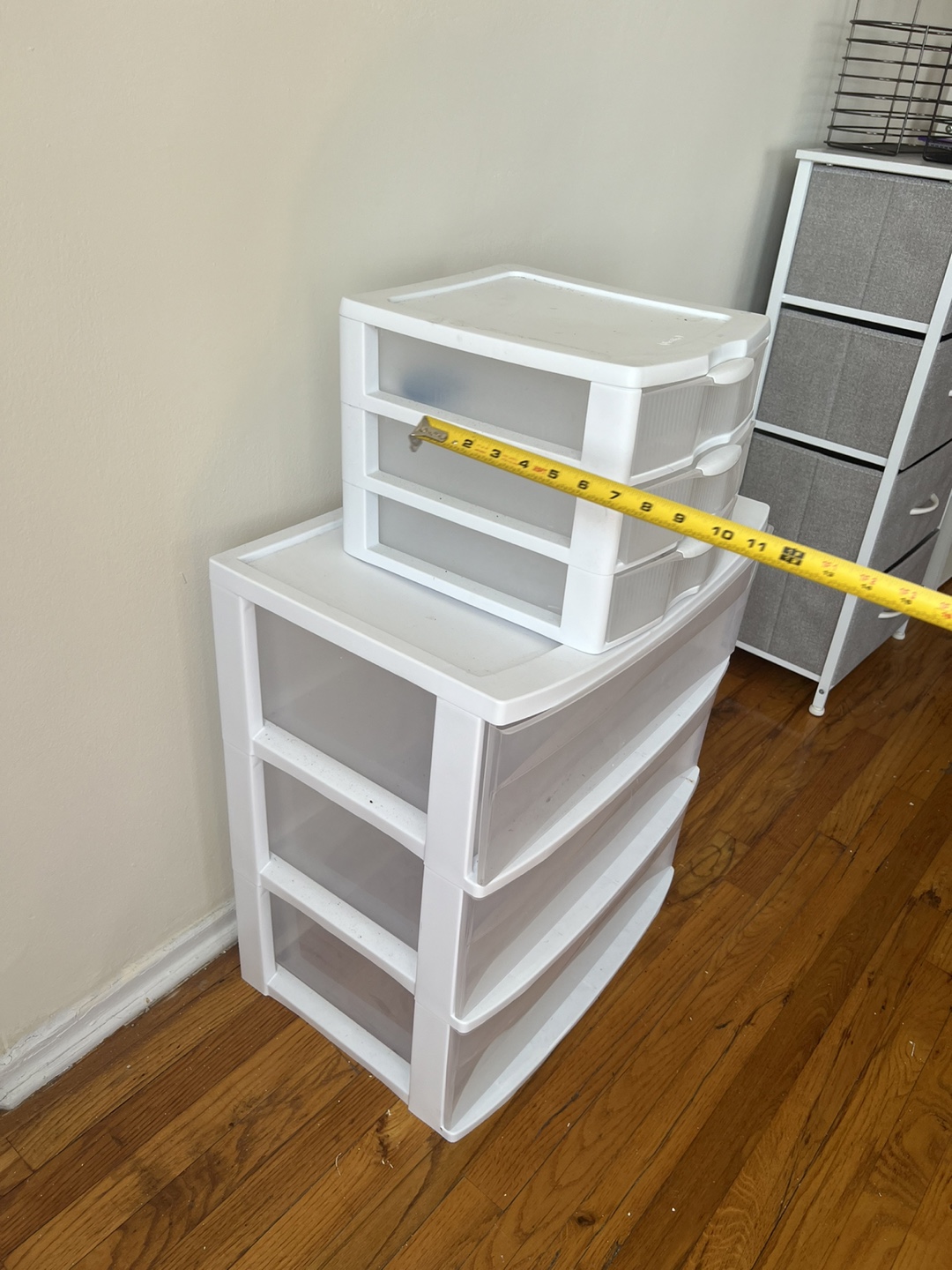 White Plastic Storage Drawers - 3 & 4 Tier - photo 3