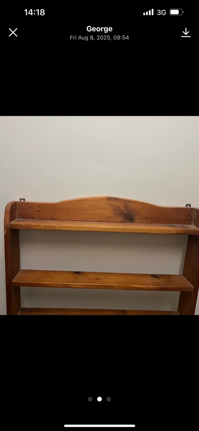 Wooden Wall Shelf - 4 Tier image indicator(4)