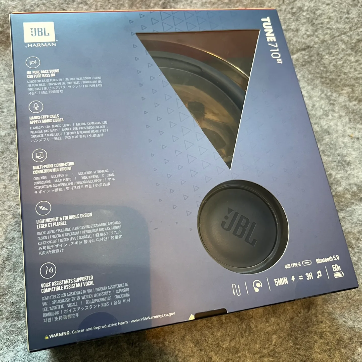 Sealed box brand new. JBL Tune 710BT Wireless Headphones image indicator(3)