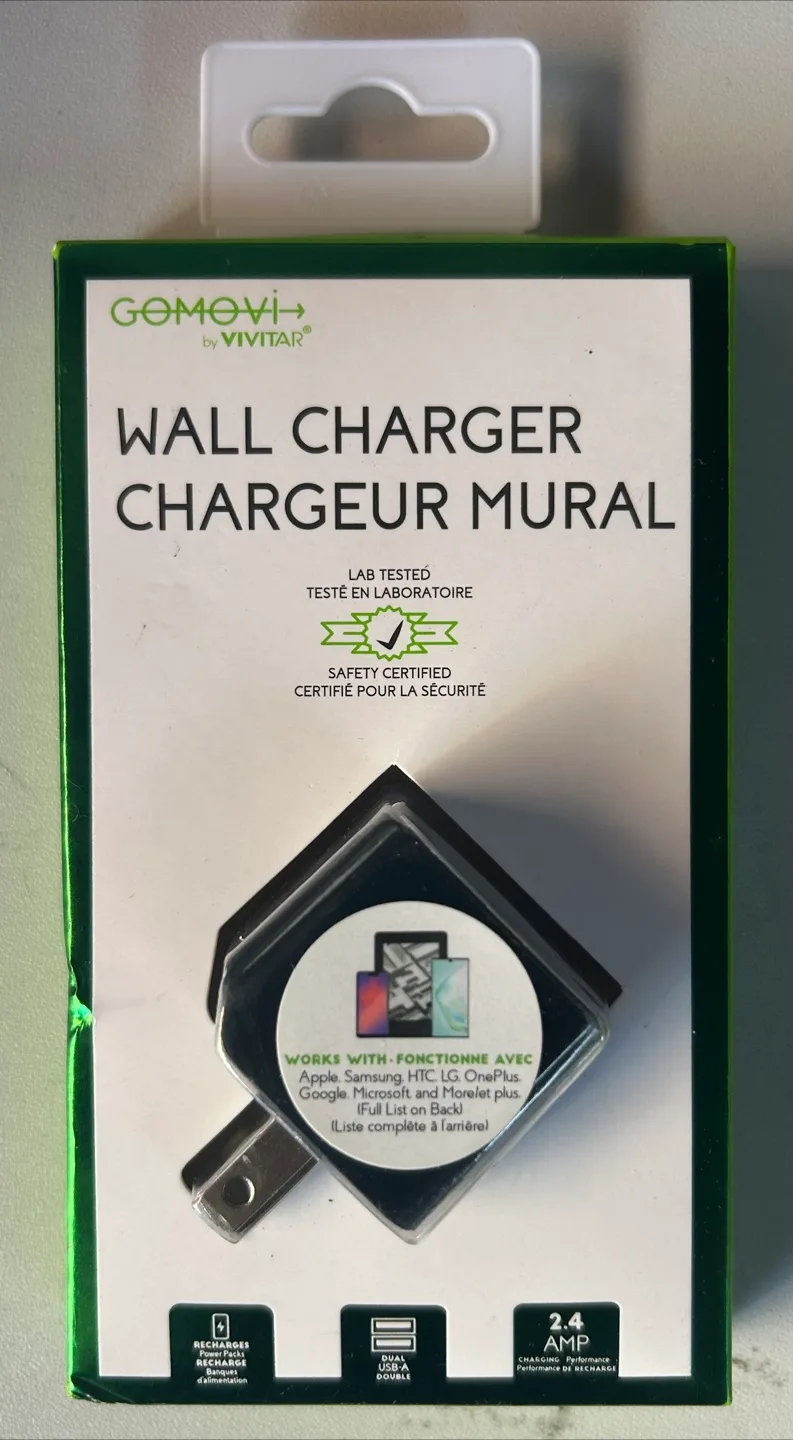 Gomovi by Vivitar Wall Charger - New in Box! thumbnail