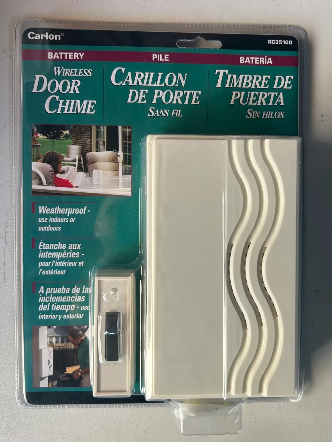 Carlon Wireless Door Chime New! thumbnail