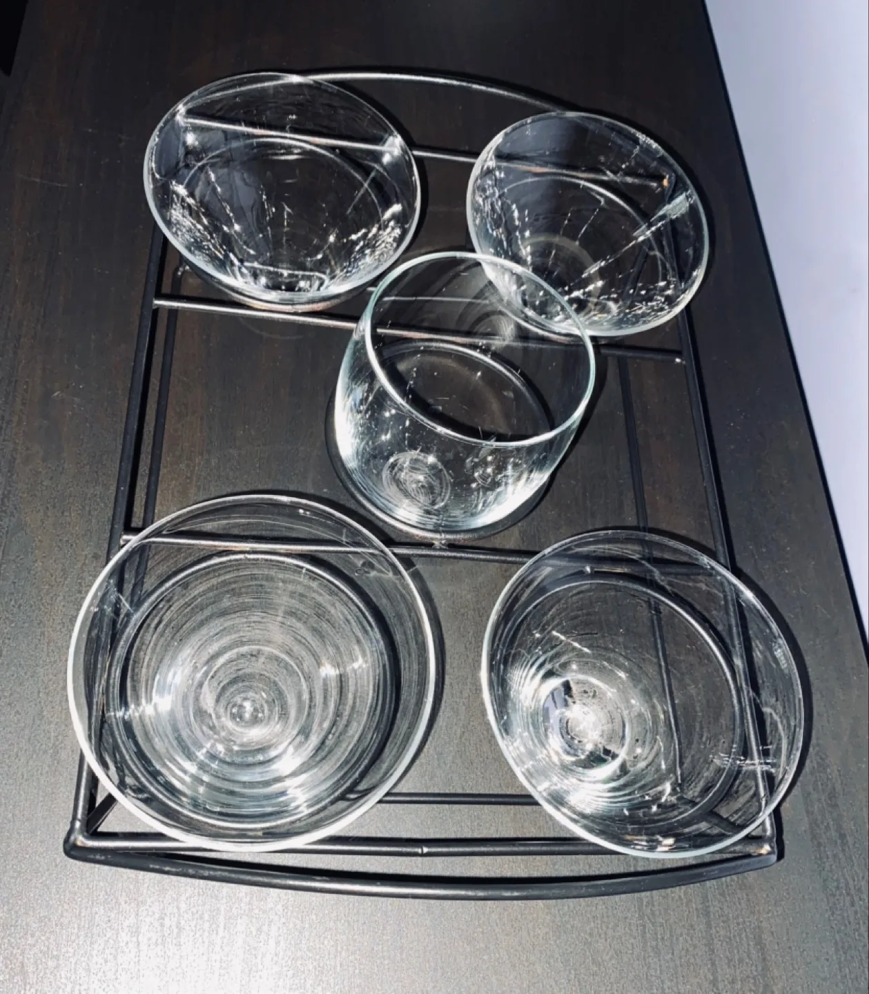 Stemless Martini Glasses with Metal Stand 🧡 image indicator(3)
