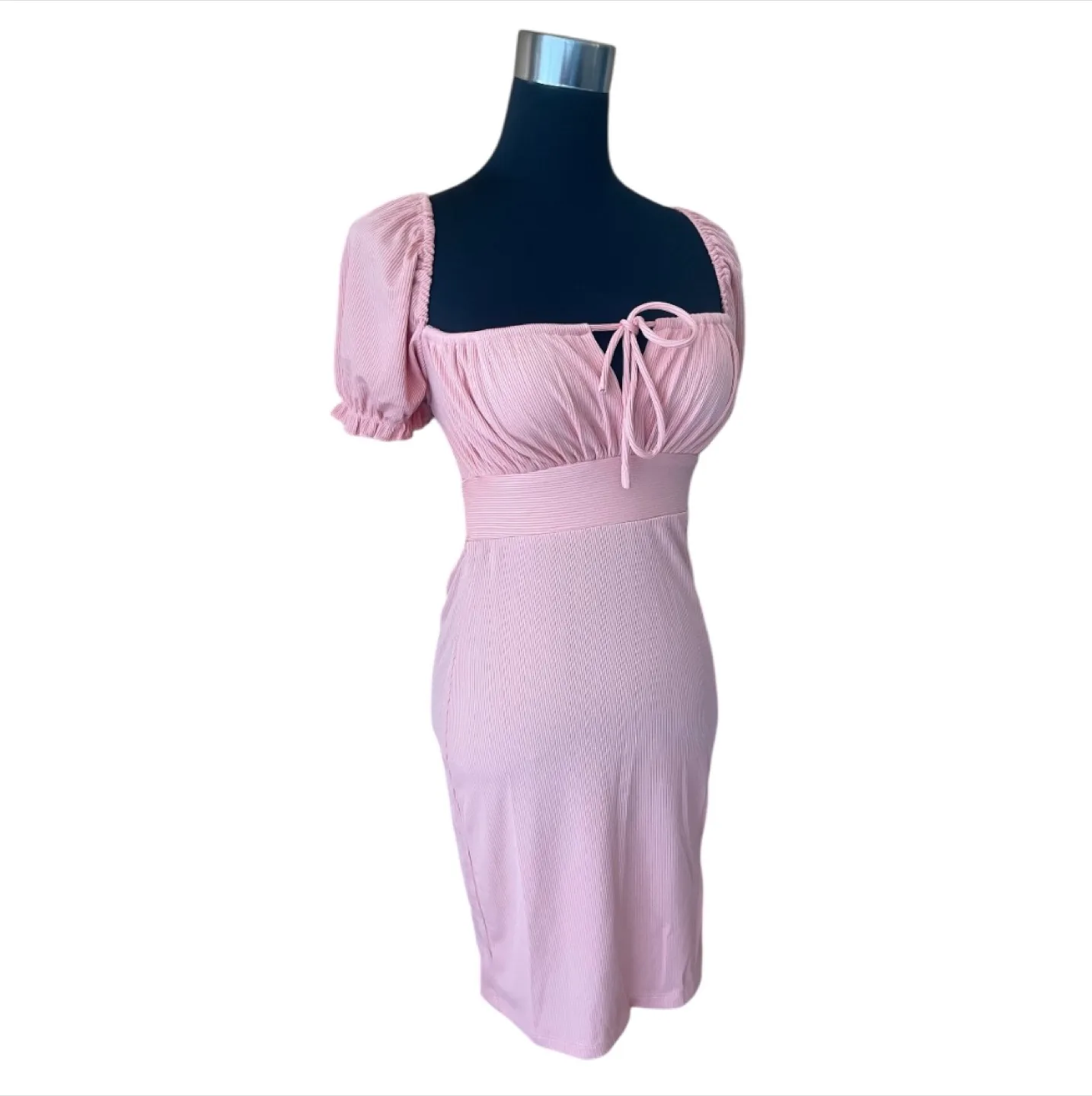 Vintage Y2K 2000s Pink Babydoll Mini Dress S/M image indicator(2)