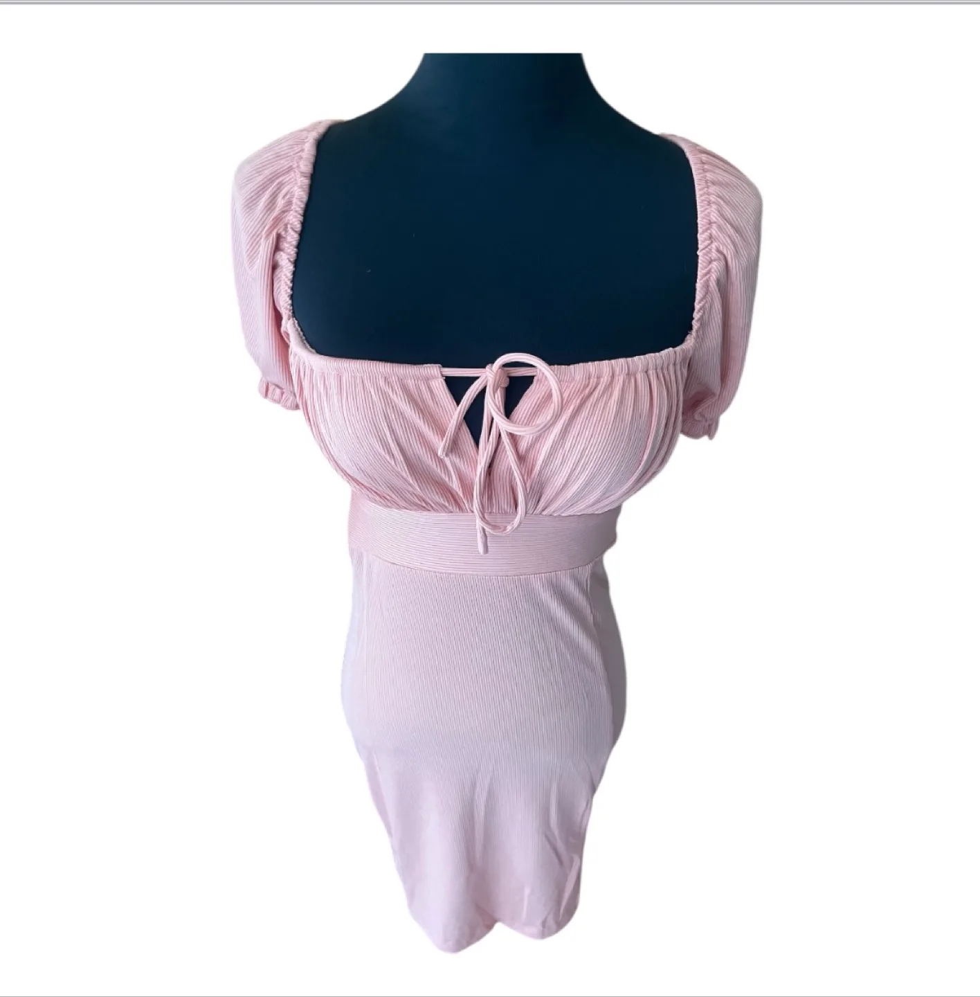 Vintage Y2K 2000s Pink Babydoll Mini Dress S/M image indicator(4)