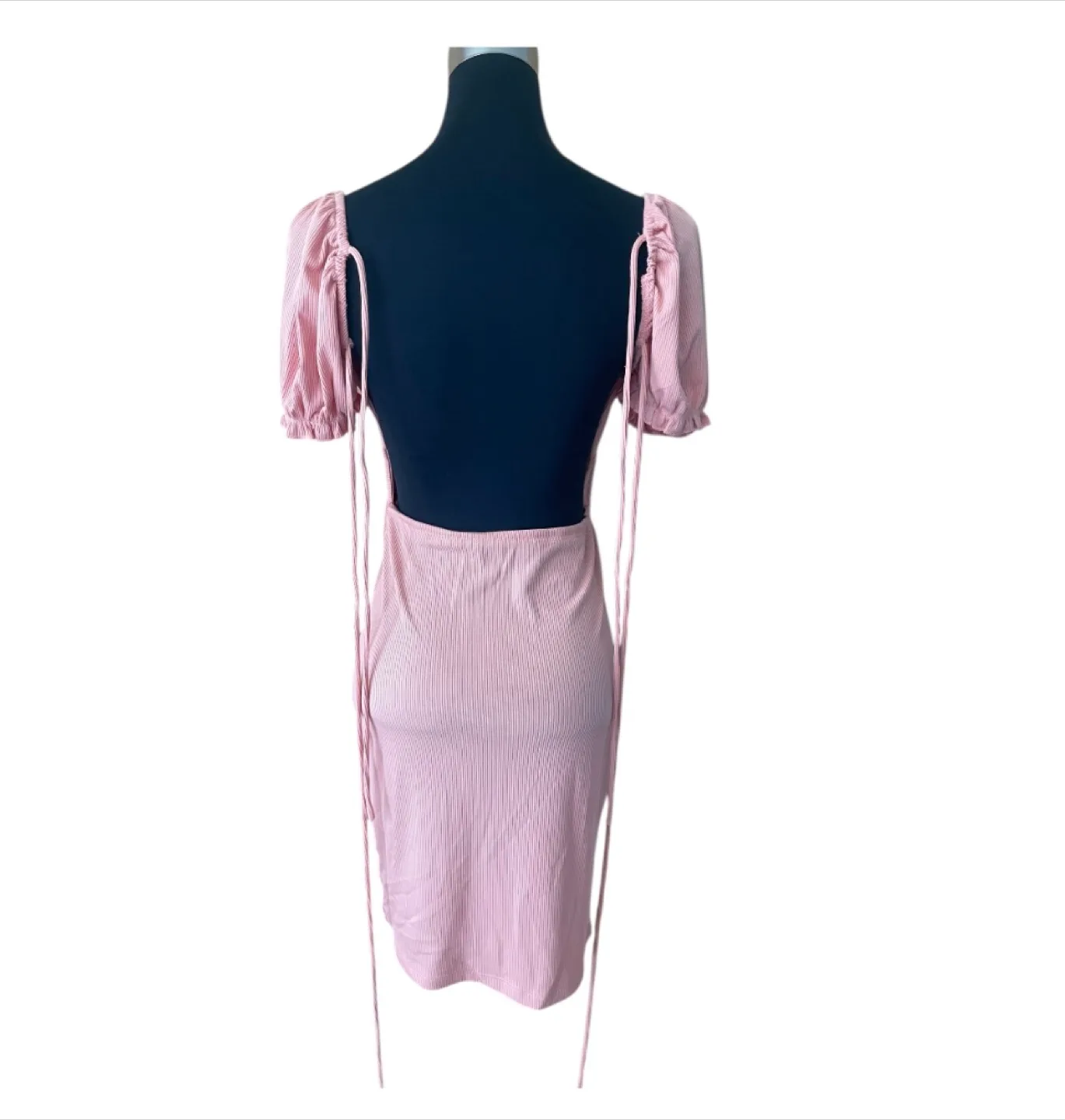 Vintage Y2K 2000s Pink Babydoll Mini Dress S/M image indicator(7)