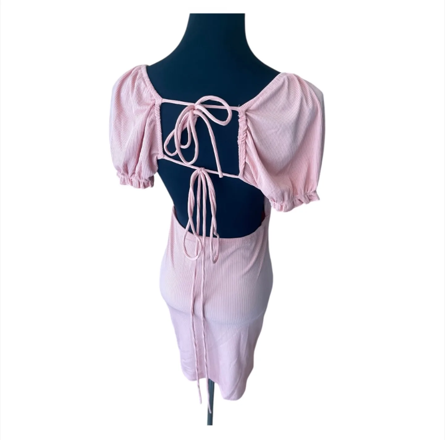 Vintage Y2K 2000s Pink Babydoll Mini Dress S/M image indicator(8)