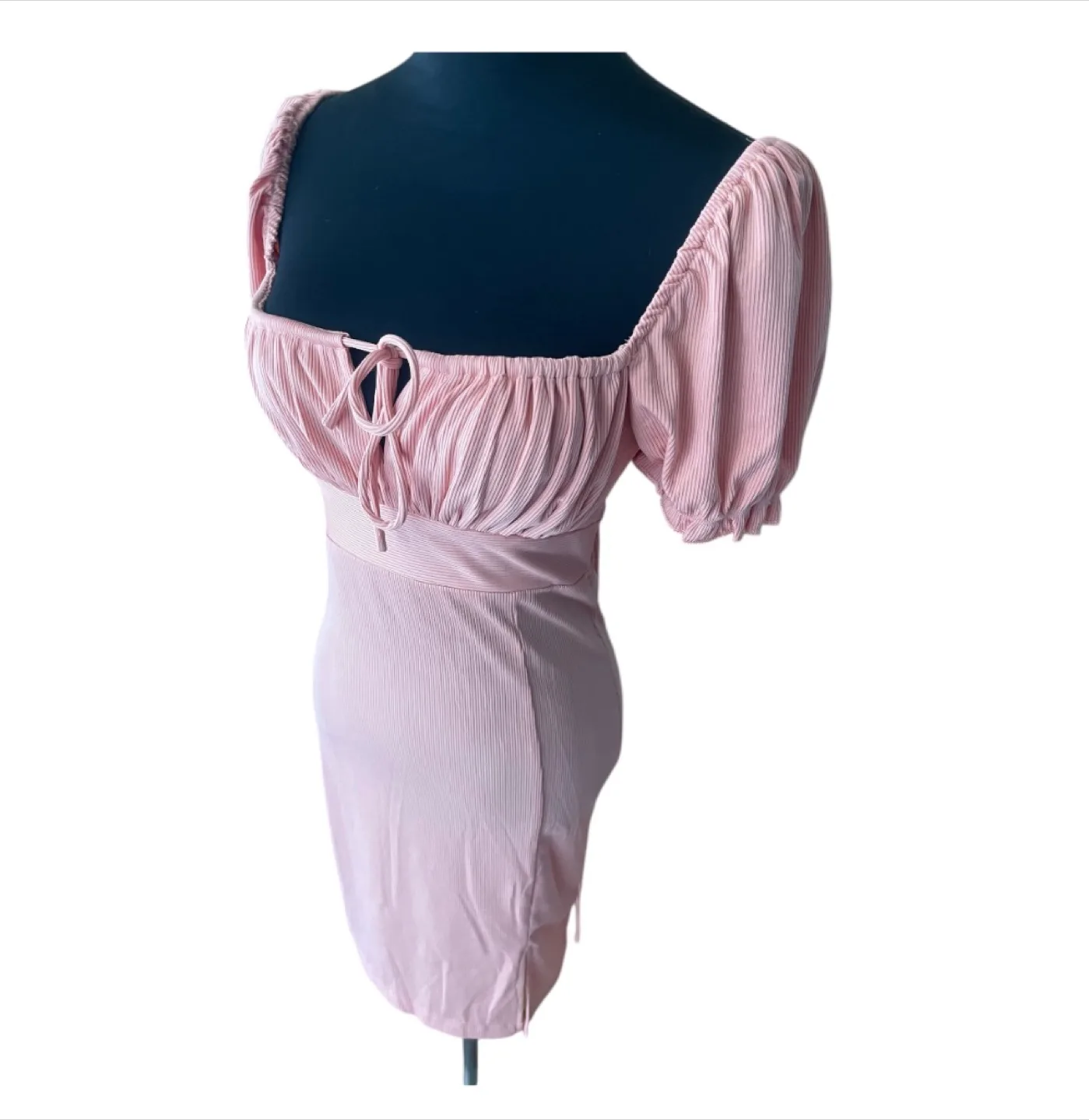 Vintage Y2K 2000s Pink Babydoll Mini Dress S/M image indicator(9)