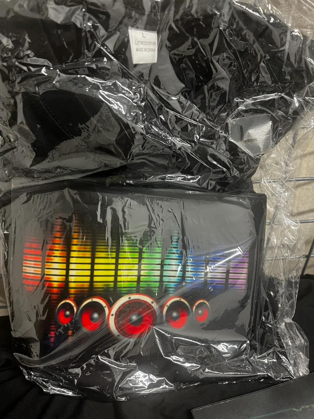 New Black LED Equalizer T-Shirt Size L thumbnail