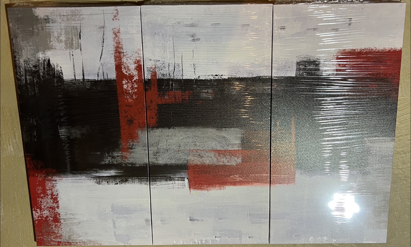 Abstract Canvas Wall Art - 3 Panels - photo 4