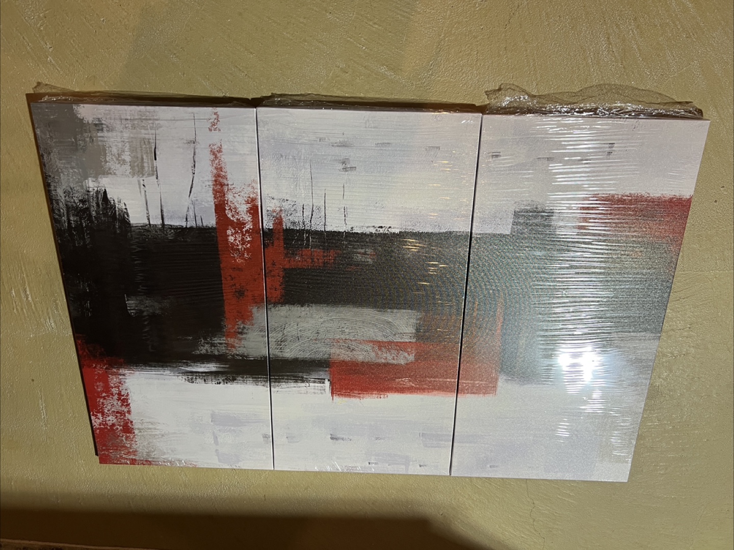 Abstract Canvas Wall Art - 3 Panels - photo 5