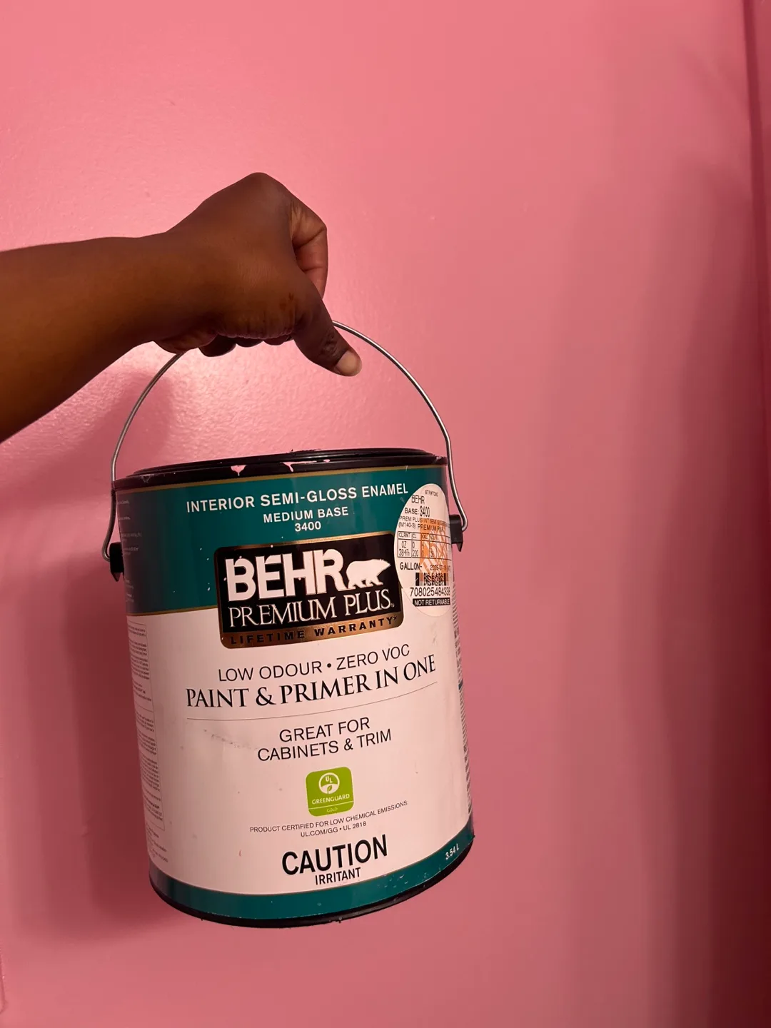 Pink -Behr Premium Plus Interior Semi-Gloss Enamel Paint thumbnail