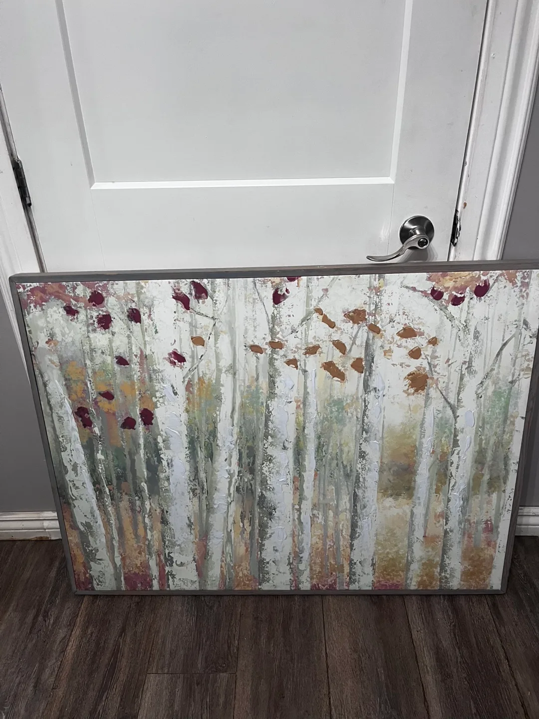 Framed Birch Tree Wall Art thumbnail