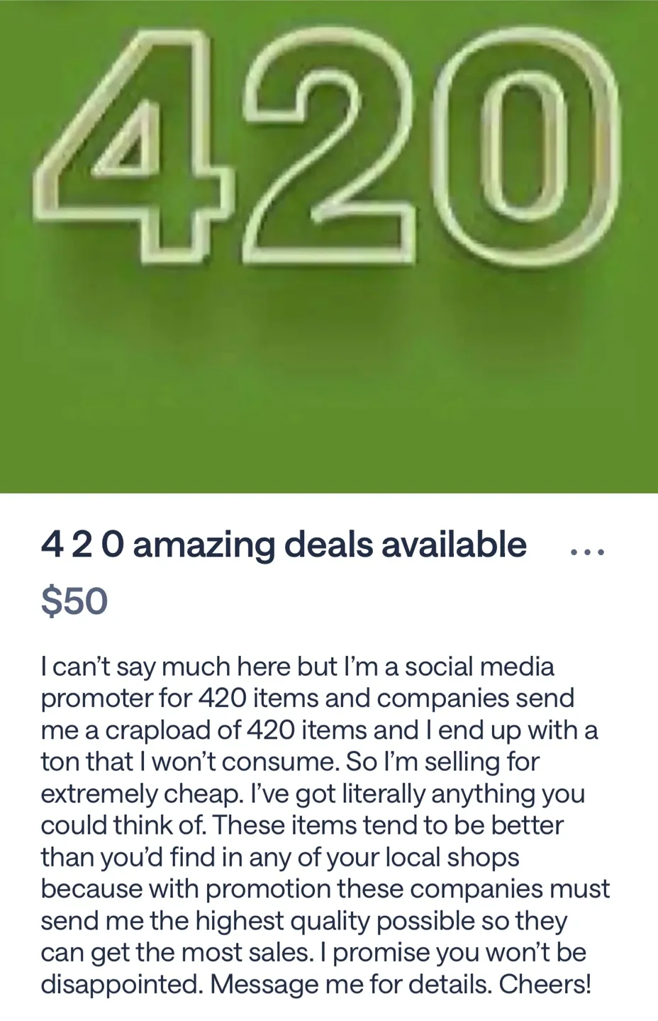 Any 4 2 0 or 7 1 0 lovers? Cheap deals! thumbnail