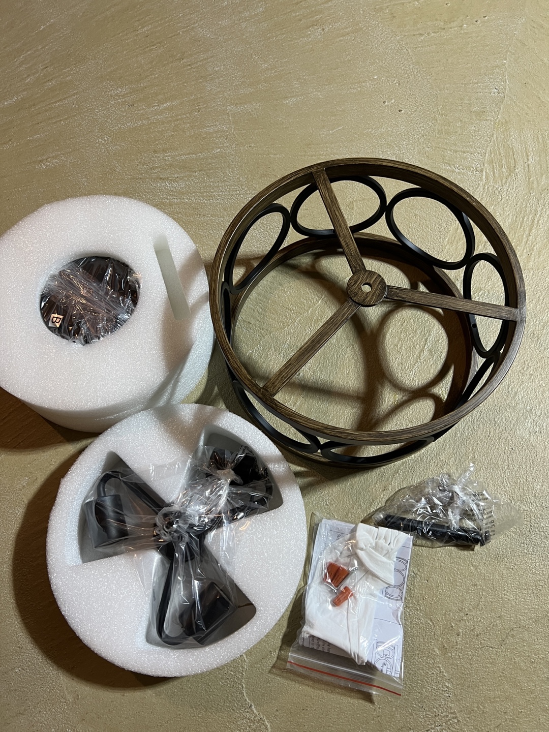 Retro Wood Iron Ceiling Light - photo 4