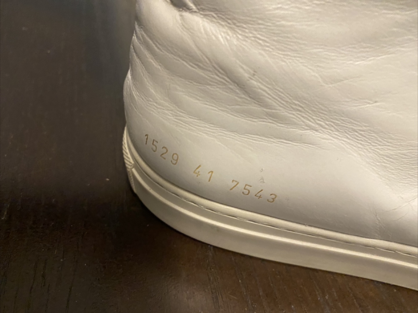 Common Projects offWhite Leather Sneakers Size 41 - photo 2