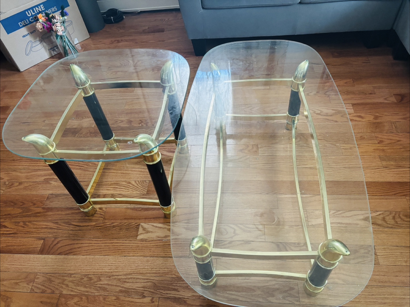 ❤️Glass Top Coffee & End Table Set