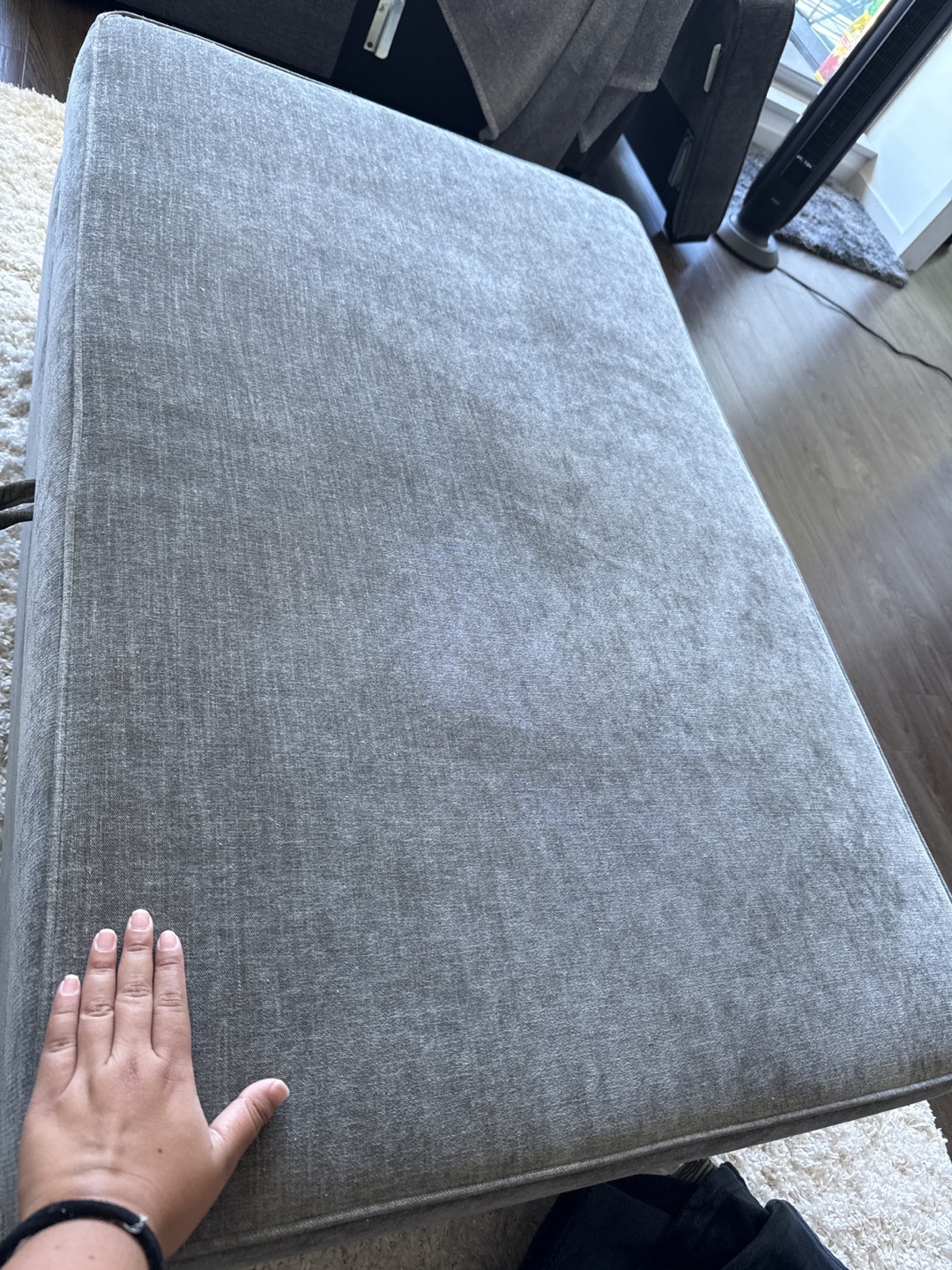 Grey Sofa and Ottoman Set - photo 5