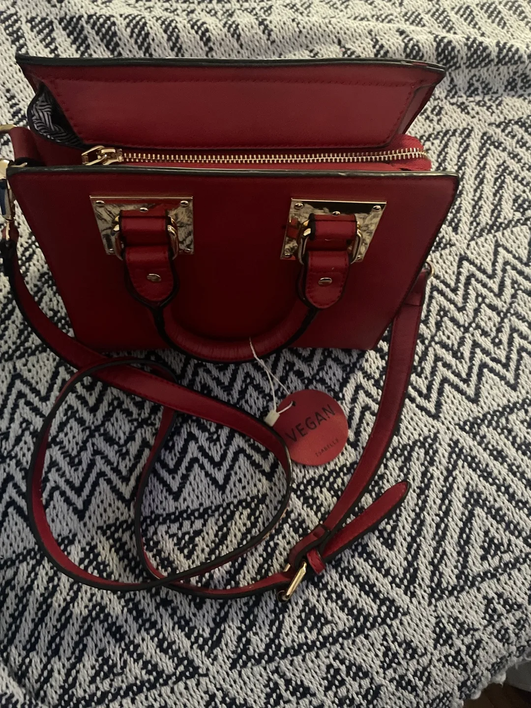 Vegan Isabelle Red Handbag thumbnail