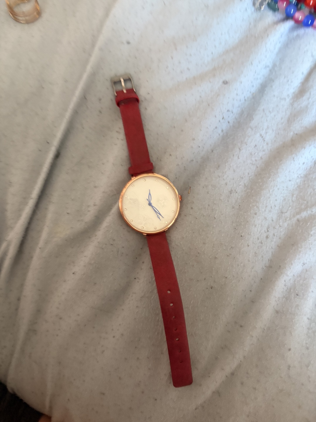 Ladies' Red Strap Watch