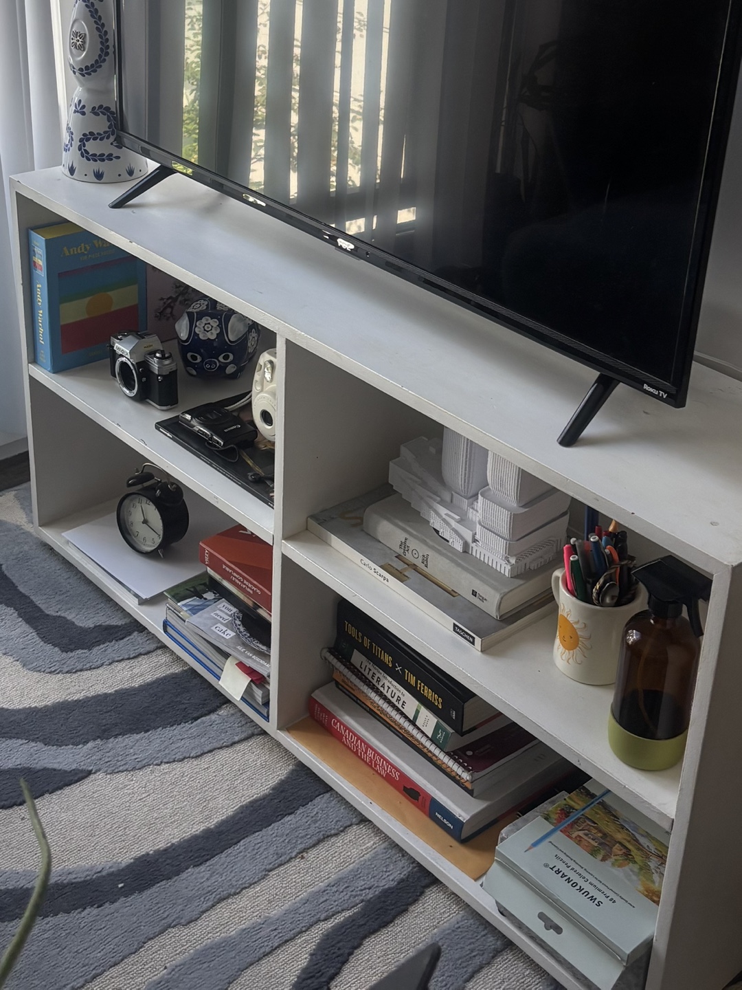 White Wooden Shelf Unit