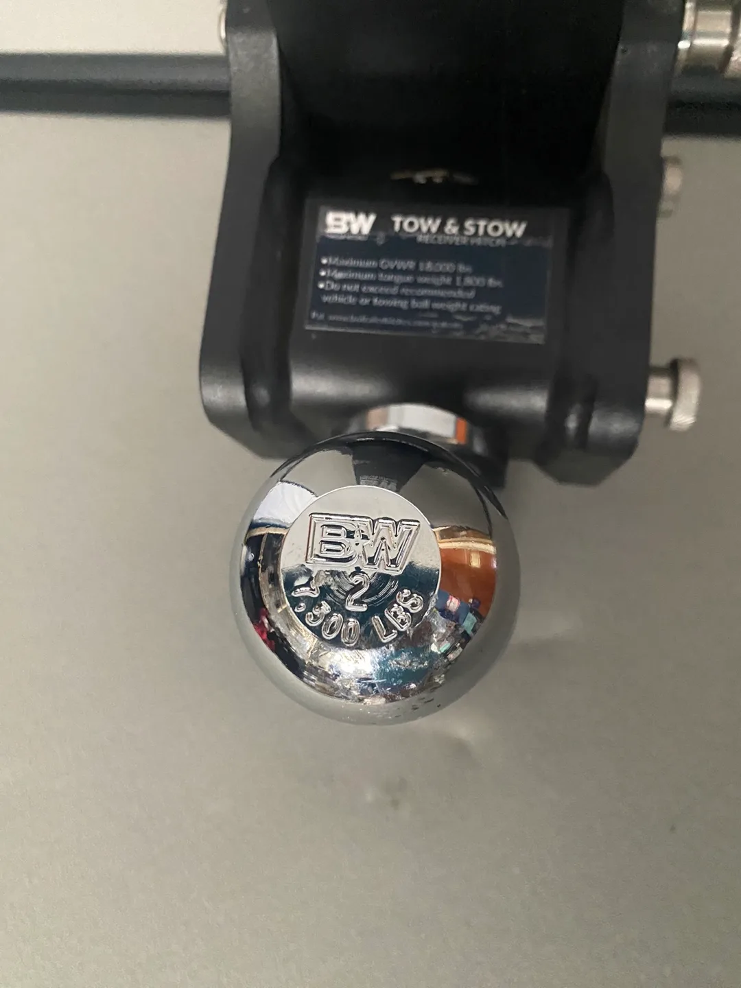 B&W Trailer Hitches Tow/Stow Adjustable Trailer Hitch Ball Mount image indicator(6)