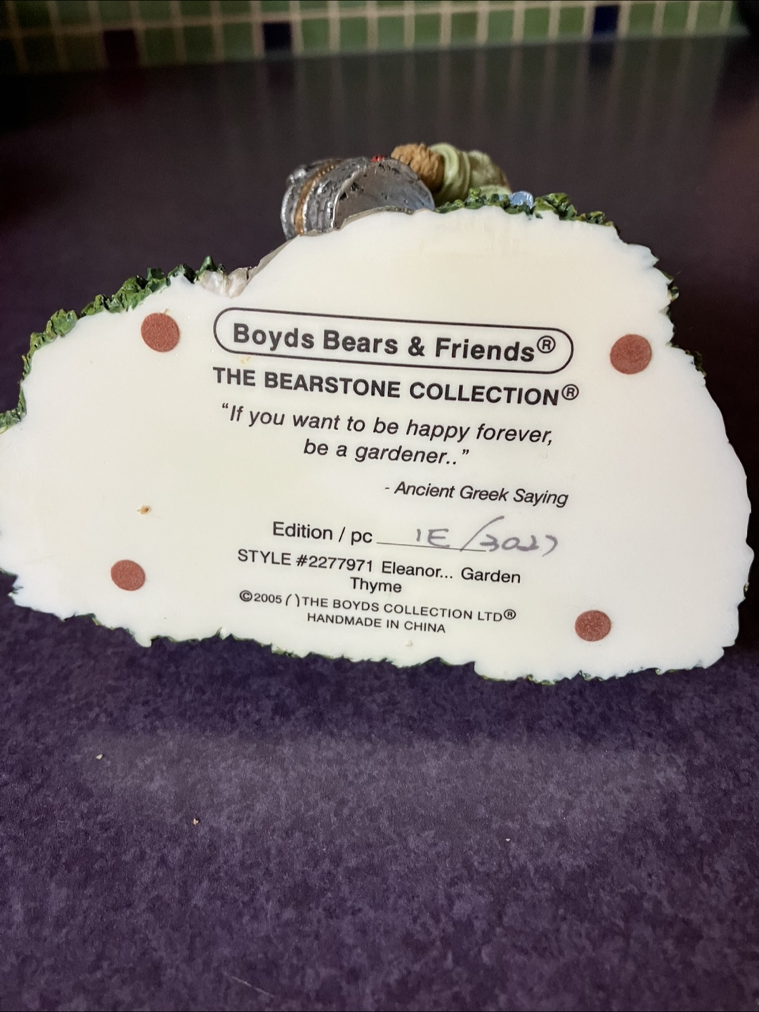 Boyds Bears Eleanor Garden Thyme Figurine - photo 3